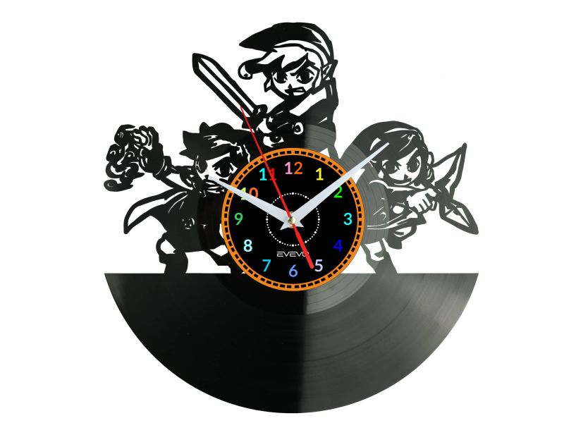 Zelda Vinyl Zegar Ścienny Płyta Winylowa Nowoczesny Dekoracyjny Na Prezent Urodziny