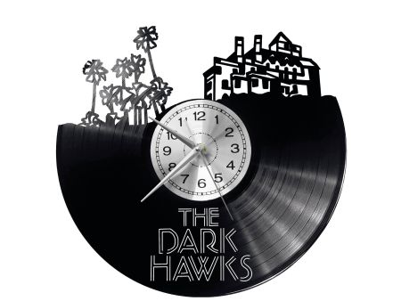 THE DARK HAWKS Vinyl Zegar Ścienny Płyta Winylowa Nowoczesny Dekoracyjny Na Prezent Urodziny