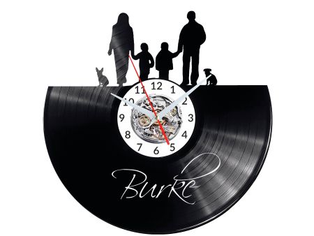 THE BURKES Vinyl Zegar Ścienny Płyta Winylowa Nowoczesny Dekoracyjny Na Prezent Urodziny