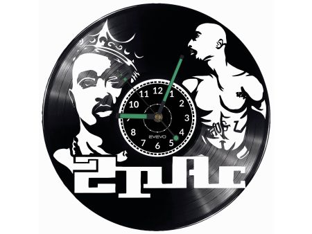 2PAC Vinyl Zegar Ścienny Płyta Winylowa Nowoczesny Dekoracyjny Na Prezent Urodziny