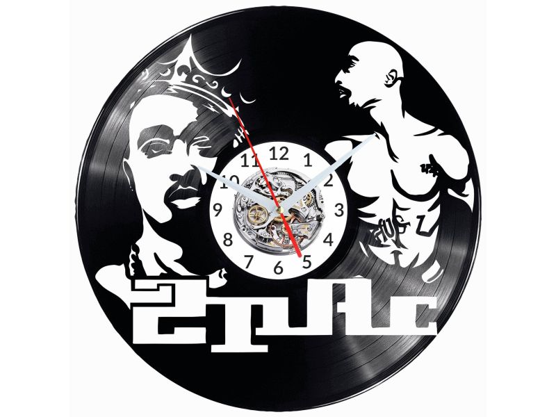 2PAC Vinyl Zegar Ścienny Płyta Winylowa Nowoczesny Dekoracyjny Na Prezent Urodziny