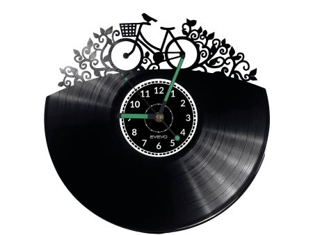 Rower Vinyl Zegar Ścienny Płyta Winylowa Nowoczesny Dekoracyjny Na Prezent Urodziny