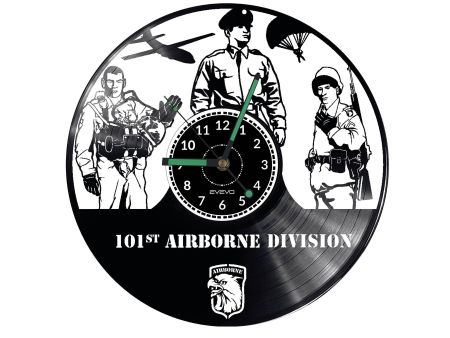 101airborne Vinyl Zegar Ścienny Płyta Winylowa Nowoczesny Dekoracyjny Na Prezent Urodziny