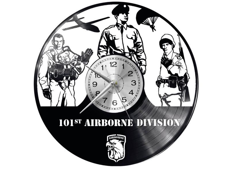 101airborne Vinyl Zegar Ścienny Płyta Winylowa Nowoczesny Dekoracyjny Na Prezent Urodziny