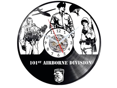 101airborne Vinyl Zegar Ścienny Płyta Winylowa Nowoczesny Dekoracyjny Na Prezent Urodziny