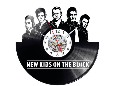 New Kids on The Block Vinyl Zegar Ścienny Płyta Winylowa Nowoczesny Dekoracyjny Na Prezent Urodziny