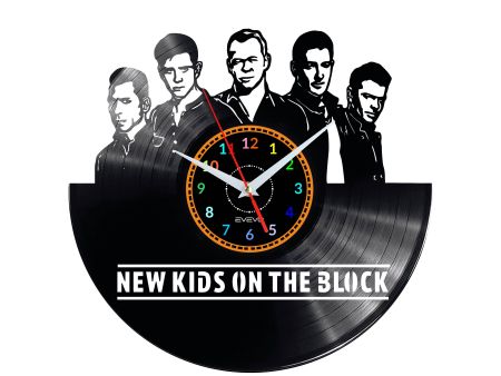 New Kids on The Block Vinyl Zegar Ścienny Płyta Winylowa Nowoczesny Dekoracyjny Na Prezent Urodziny