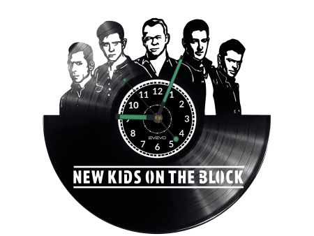 New Kids on The Block Vinyl Zegar Ścienny Płyta Winylowa Nowoczesny Dekoracyjny Na Prezent Urodziny