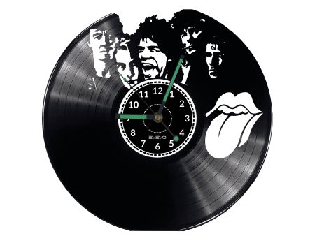 THE ROLLING STONES Vinyl Zegar Ścienny Płyta Winylowa Nowoczesny Dekoracyjny Na Prezent Urodziny