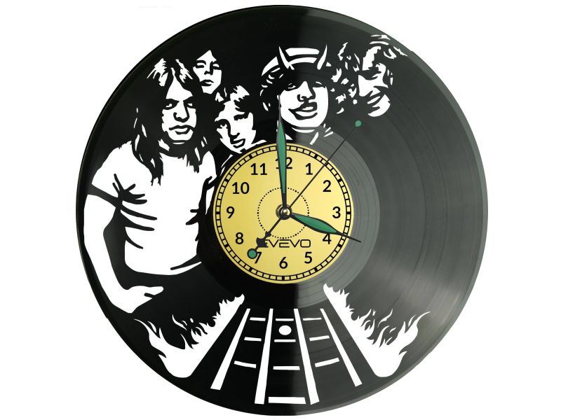 ACDC Vinyl Zegar Ścienny Płyta Winylowa Nowoczesny Dekoracyjny Na Prezent Urodziny