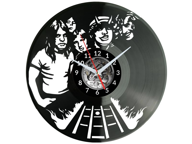 ACDC Vinyl Zegar Ścienny Płyta Winylowa Nowoczesny Dekoracyjny Na Prezent Urodziny