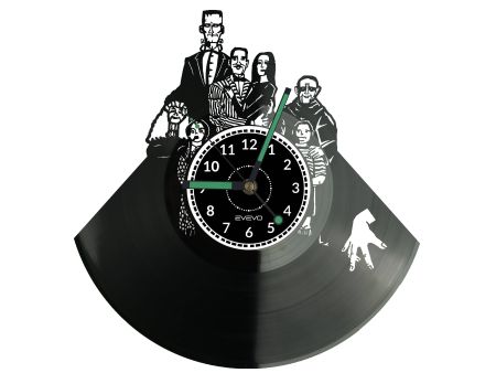 Addams Family Vinyl Zegar Ścienny Płyta Winylowa Nowoczesny Dekoracyjny Na Prezent Urodziny