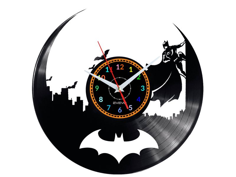 Batman Vinyl Zegar Ścienny Płyta Winylowa Nowoczesny Dekoracyjny Na Prezent Urodziny