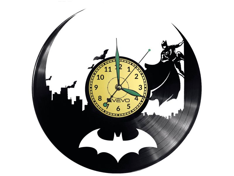 Batman Vinyl Zegar Ścienny Płyta Winylowa Nowoczesny Dekoracyjny Na Prezent Urodziny