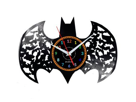 Batman Vinyl Zegar Ścienny Płyta Winylowa Nowoczesny Dekoracyjny Na Prezent Urodziny