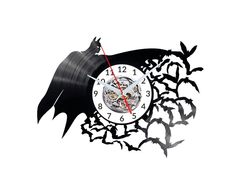 Batman Vinyl Zegar Ścienny Płyta Winylowa Nowoczesny Dekoracyjny Na Prezent Urodziny