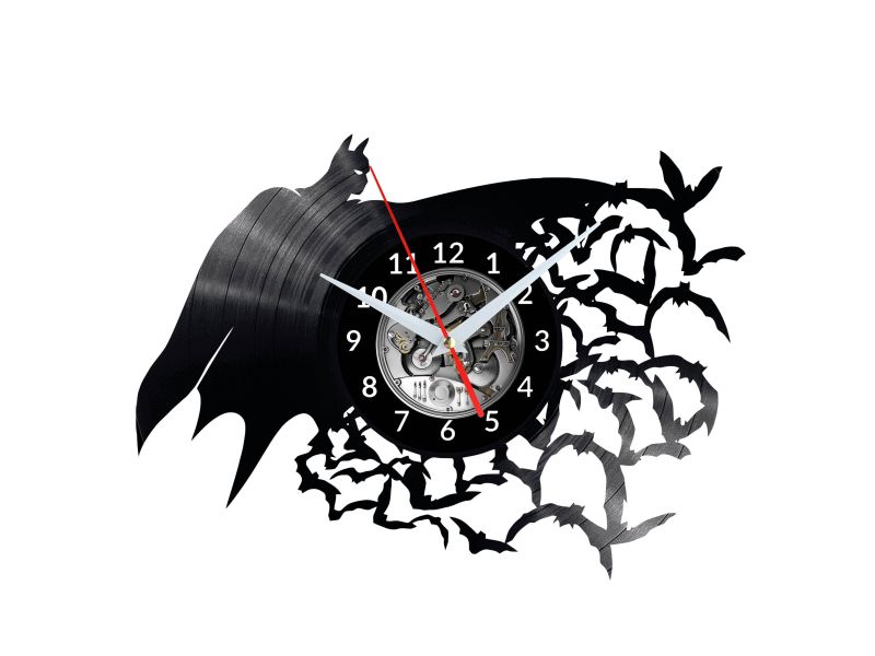 Batman Vinyl Zegar Ścienny Płyta Winylowa Nowoczesny Dekoracyjny Na Prezent Urodziny