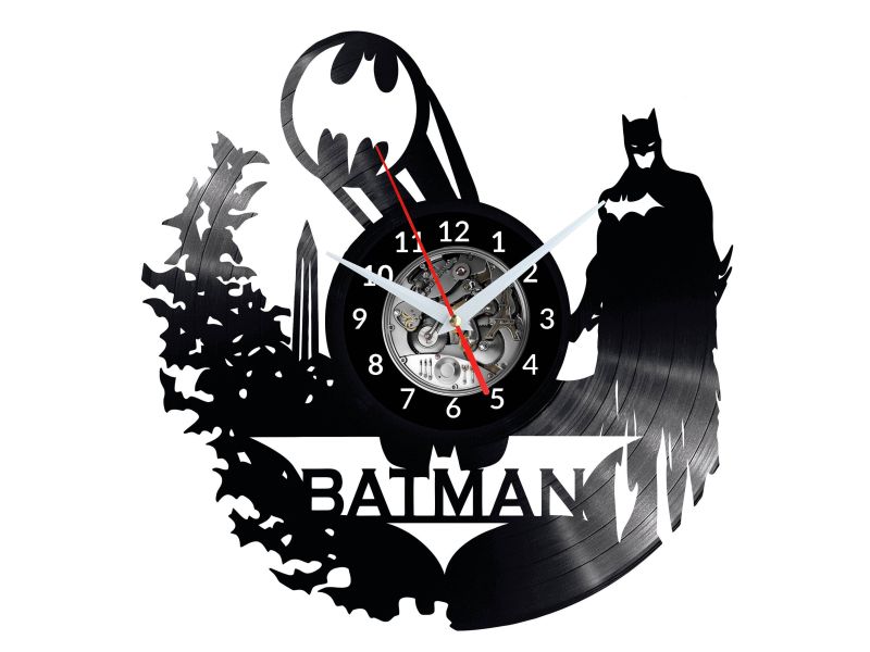 Batman Vinyl Zegar Ścienny Płyta Winylowa Nowoczesny Dekoracyjny Na Prezent Urodziny