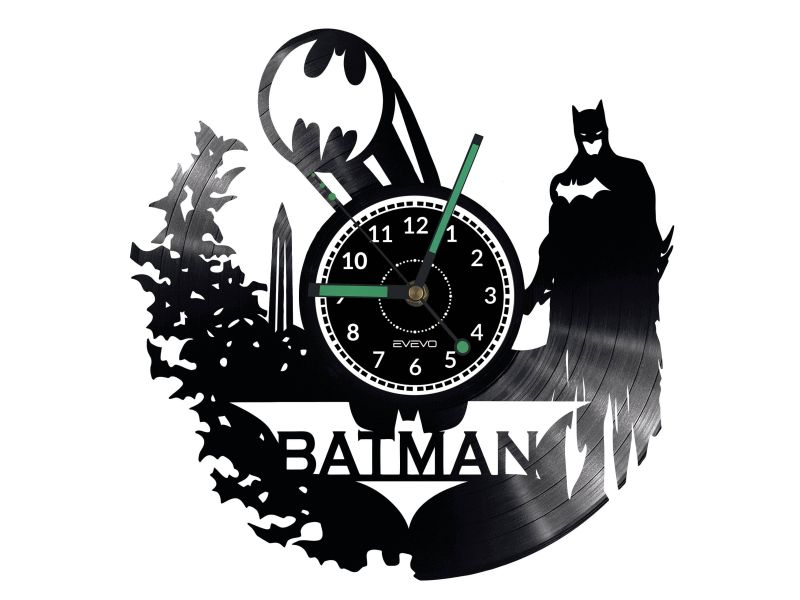 Batman Vinyl Zegar Ścienny Płyta Winylowa Nowoczesny Dekoracyjny Na Prezent Urodziny