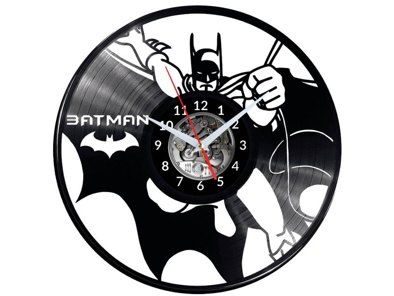 Batman Vinyl Zegar Ścienny Płyta Winylowa Nowoczesny Dekoracyjny Na Prezent Urodziny