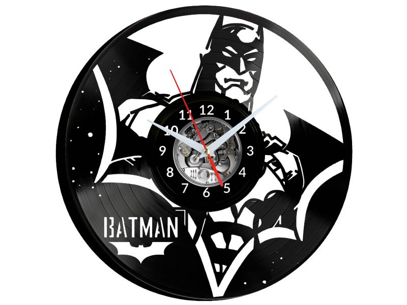 Batman Vinyl Zegar Ścienny Płyta Winylowa Nowoczesny Dekoracyjny Na Prezent Urodziny