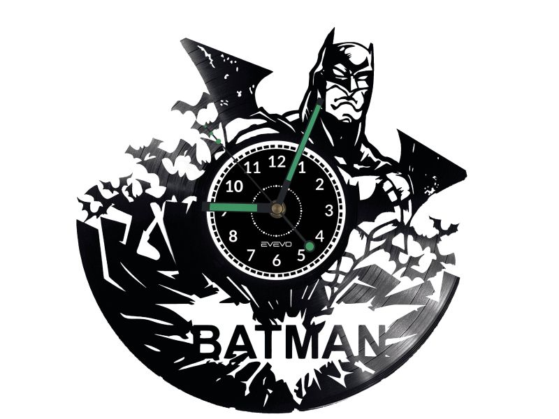 Batman Vinyl Zegar Ścienny Płyta Winylowa Nowoczesny Dekoracyjny Na Prezent Urodziny