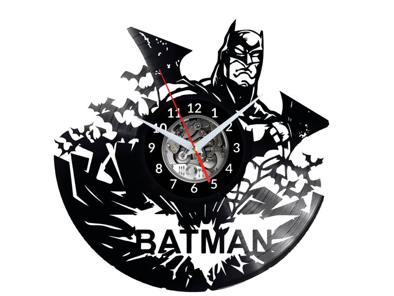 Batman Vinyl Zegar Ścienny Płyta Winylowa Nowoczesny Dekoracyjny Na Prezent Urodziny