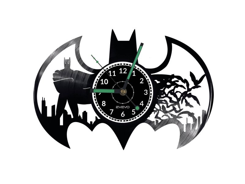 Batman Vinyl Zegar Ścienny Płyta Winylowa Nowoczesny Dekoracyjny Na Prezent Urodziny