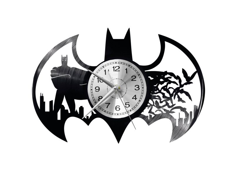 Batman Vinyl Zegar Ścienny Płyta Winylowa Nowoczesny Dekoracyjny Na Prezent Urodziny