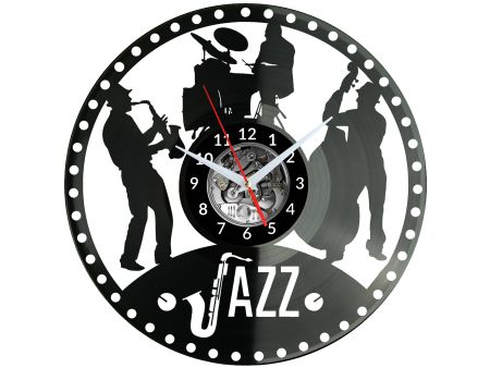 Jazz Muzyka Vinyl Zegar Ścienny Płyta Winylowa Nowoczesny Dekoracyjny Na Prezent Urodziny