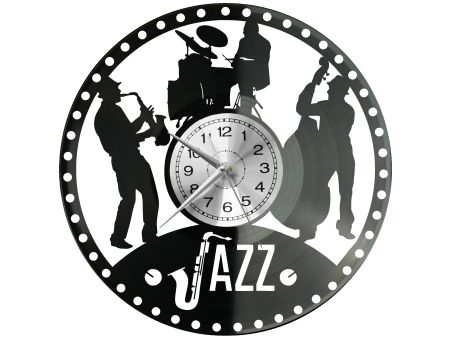 Jazz Muzyka Vinyl Zegar Ścienny Płyta Winylowa Nowoczesny Dekoracyjny Na Prezent Urodziny