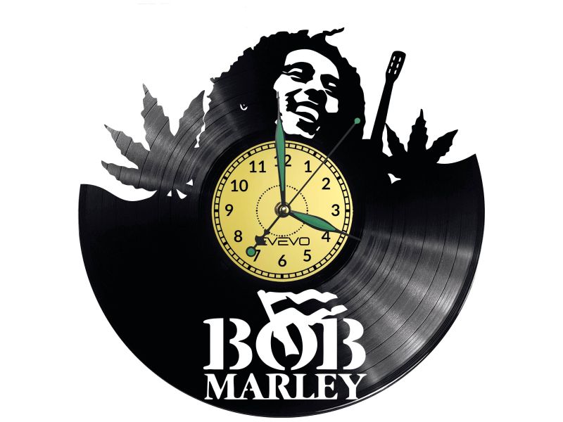 Bob Marley Vinyl Zegar Ścienny Płyta Winylowa Nowoczesny Dekoracyjny Na Prezent Urodziny