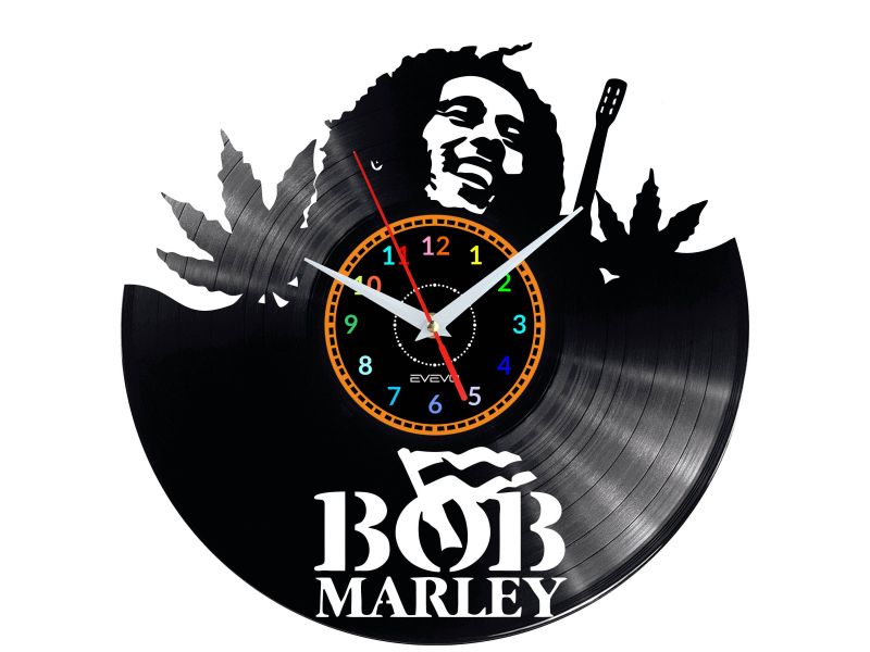 Bob Marley Vinyl Zegar Ścienny Płyta Winylowa Nowoczesny Dekoracyjny Na Prezent Urodziny