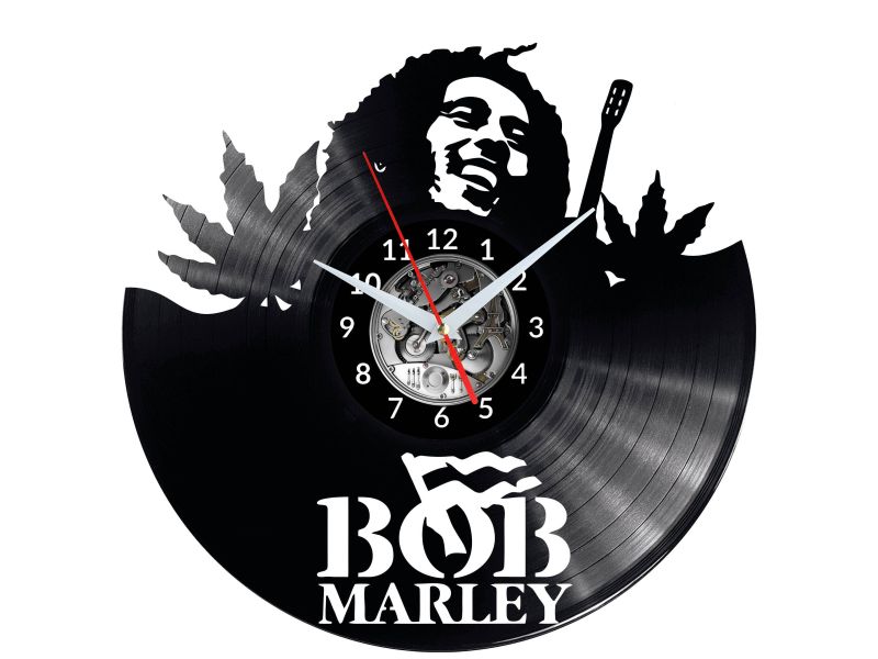 Bob Marley Vinyl Zegar Ścienny Płyta Winylowa Nowoczesny Dekoracyjny Na Prezent Urodziny