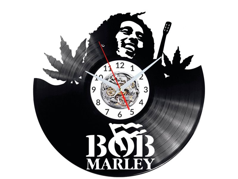 Bob Marley Vinyl Zegar Ścienny Płyta Winylowa Nowoczesny Dekoracyjny Na Prezent Urodziny