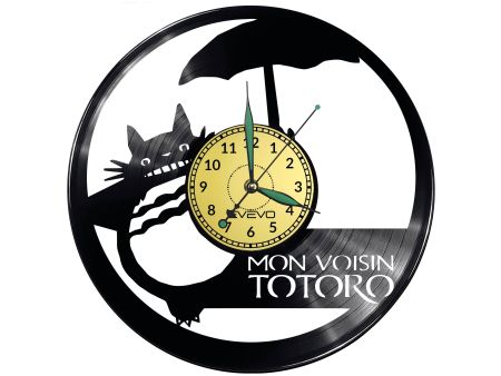 TOTORO GHIBLI Vinyl Zegar Ścienny Płyta Winylowa Nowoczesny Dekoracyjny Na Prezent Urodziny