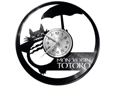 TOTORO GHIBLI Vinyl Zegar Ścienny Płyta Winylowa Nowoczesny Dekoracyjny Na Prezent Urodziny