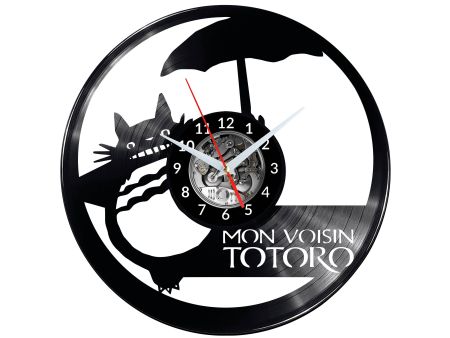 TOTORO GHIBLI Vinyl Zegar Ścienny Płyta Winylowa Nowoczesny Dekoracyjny Na Prezent Urodziny