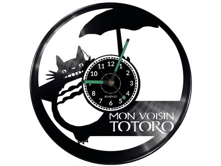 TOTORO GHIBLI Vinyl Zegar Ścienny Płyta Winylowa Nowoczesny Dekoracyjny Na Prezent Urodziny