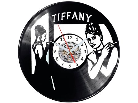 BREAKFAST AT TIFFANY’S Vinyl Zegar Ścienny Płyta Winylowa Nowoczesny Dekoracyjny Na Prezent Urodziny