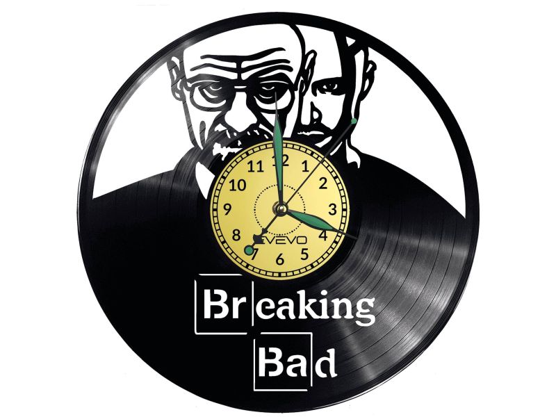 Breaking Bad Vinyl Zegar Ścienny Płyta Winylowa Nowoczesny Dekoracyjny Na Prezent Urodziny