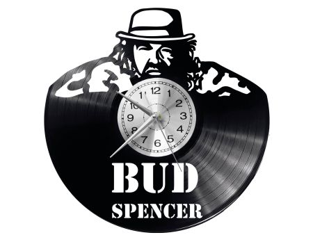 BUD SPENCER Vinyl Zegar Ścienny Płyta Winylowa Nowoczesny 
Dekoracyjny Na Prezent Urodziny