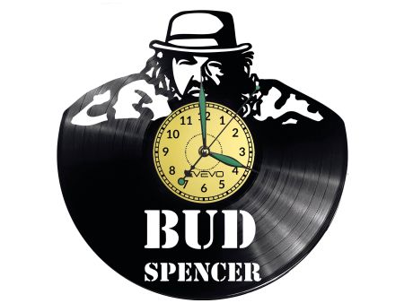 BUD SPENCER Vinyl Zegar Ścienny Płyta Winylowa Nowoczesny 
Dekoracyjny Na Prezent Urodziny