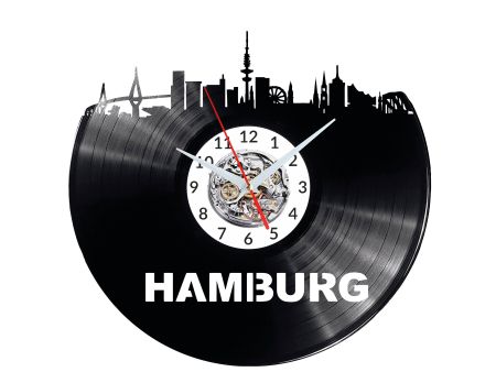 CITY HAMBURG Vinyl Zegar Ścienny Płyta Winylowa Nowoczesny
 
Dekoracyjny Na Prezent Urodziny