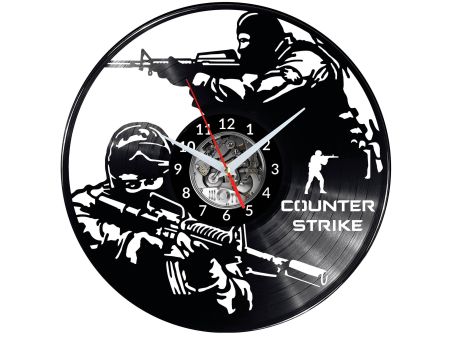 COUNTER-STRIKE Vinyl Zegar Ścienny Płyta Winylowa Nowoczesny 
Dekoracyjny Na Prezent Urodziny