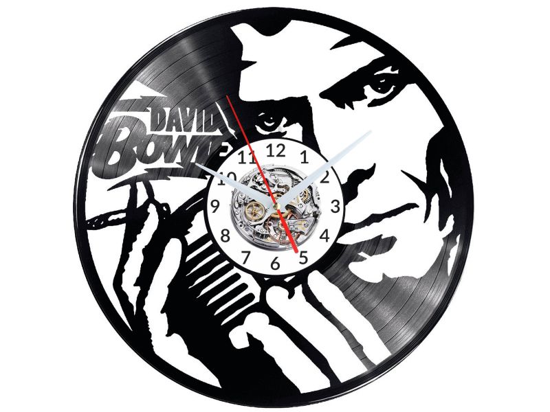 DAWID BOWIE Vinyl Zegar Ścienny Płyta Winylowa Nowoczesny 
Dekoracyjny Na Prezent Urodziny