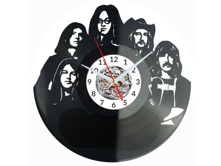 DEEP PURPLE Vinyl Zegar Ścienny Płyta Winylowa Nowoczesny 

Dekoracyjny Na Prezent Urodziny