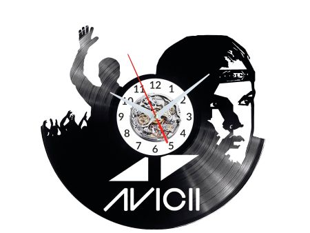 DJ AVICII Vinyl Zegar Ścienny Płyta Winylowa Nowoczesny 
Dekoracyjny Na Prezent Urodziny