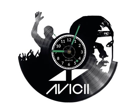 DJ AVICII Vinyl Zegar Ścienny Płyta Winylowa Nowoczesny 
Dekoracyjny Na Prezent Urodziny