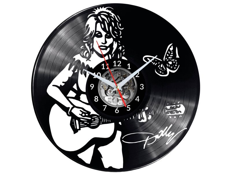 Dolly Parton Vinyl Zegar Ścienny Płyta Winylowa Nowoczesny 
Dekoracyjny Na Prezent Urodziny